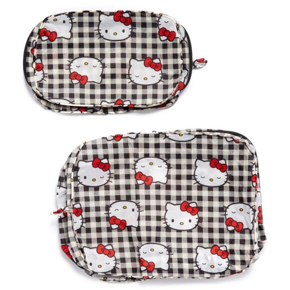 NWT Baggu Packing Cube Set - Hello Kitty Black Gingham - Picture 4 of 6
